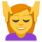 Woman Getting Massage emoji on Emojione